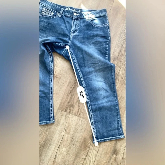 Vintage New Directions Weekend Capris Jeans Size 10 Lightweight - Picture 8 of 13